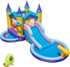 6-in-1 Inflatable Kids Water Park with 735W Blower