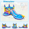 6-in-1 inflatable kids water park featuring a slide, splash pool, and ball pit, perfect for outdoor summer fun.