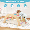 Kids climbing arch playset in multicolor with removable cushion, promoting balance and motor skills for safe play.