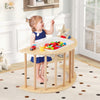 6 in 1 Kids Climbing Arch Playset wIth Removable Cushion and Stoppers-Natural - Gallery View 1 of 11