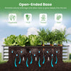 Galvanized raised garden bed with open-ended base, ideal for vegetables, fruits, and herbs, promoting strong root.
