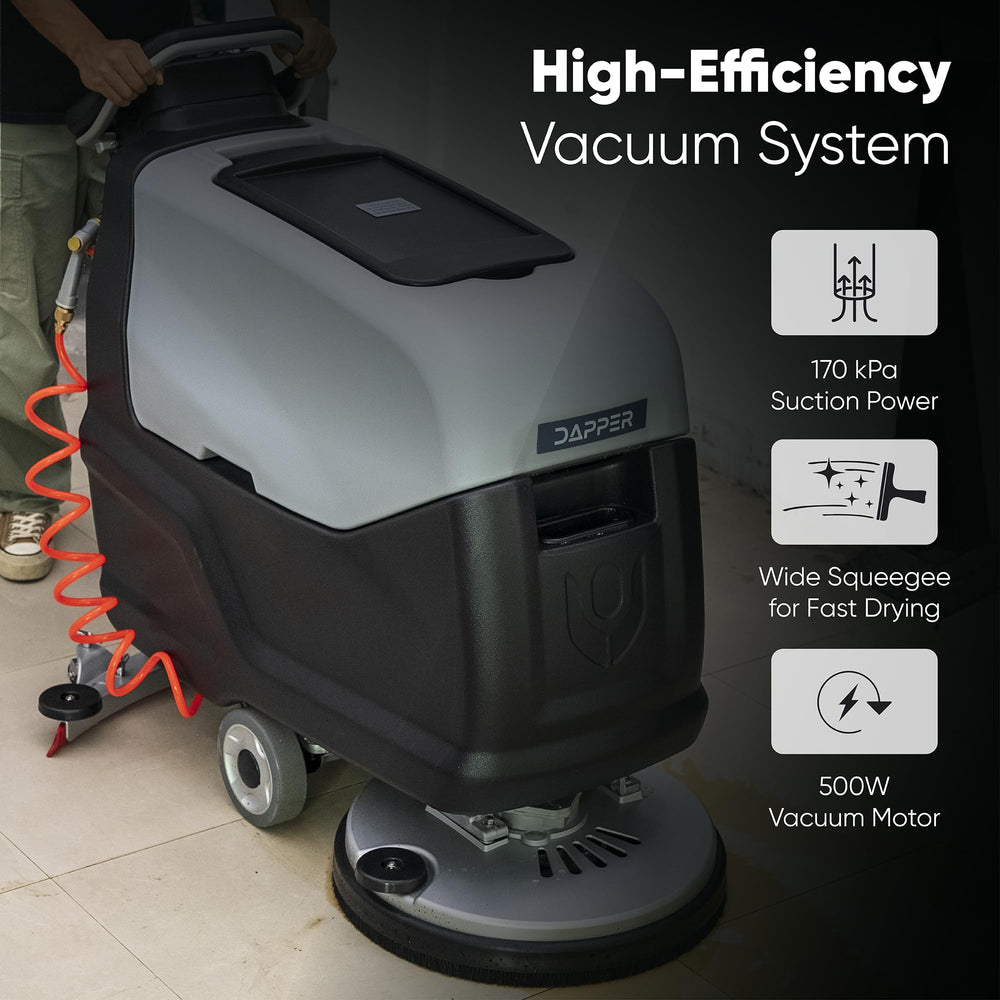 Self Propelled Walk Behind Floor Scrubber Machine 20" Brush, 31.5" Squeegee
