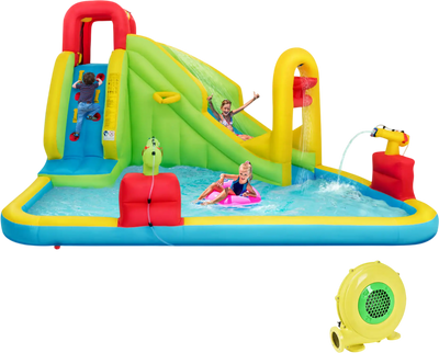 Costway Outdoor Inflatable Water Bounce House w/ 480W Blower 65810942 New