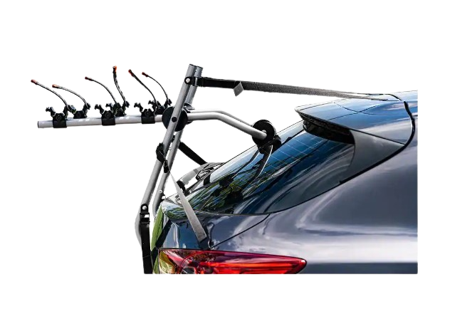 DK2 BCR190 Bike Carrier 81 lb. Capacity 3-Bike Trunk-Mounted Aluminum New