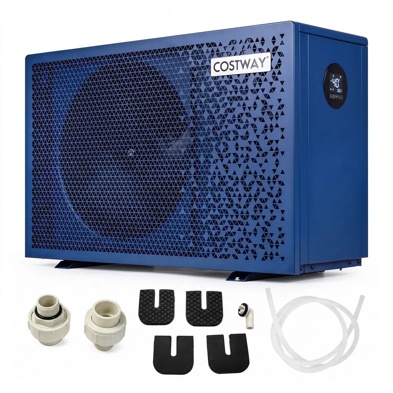 Costway 70000 BTU Swimming Pool Heat Pump w/ 1/2/3 Hour Timer 35769059 New