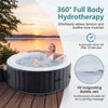 Round SPA pool with 110 air jets, featuring reinforced PVC walls and an insulating cover for effective hydrotherapy.