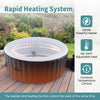 Round SPA pool hot tub with 110/130 air jets, reinforced PVC walls, and 1350W electric heater for outdoor relaxation.