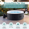 Round SPA pool hottub with reinforced PVC walls, 110/130 air jets, and GFCI plug for safe outdoor relaxation.