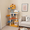 Aviation-themed cat tree with helicopter perch, cozy condo, and multiple platforms for climbing and scratching.