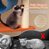 Sisal scratching post on a cat tree, promoting claw grinding and protecting furniture, ideal for multi-level cat fun.