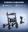 Vocic Z73 Electric Rollator Walker Folding 300 Lbs Capacity New