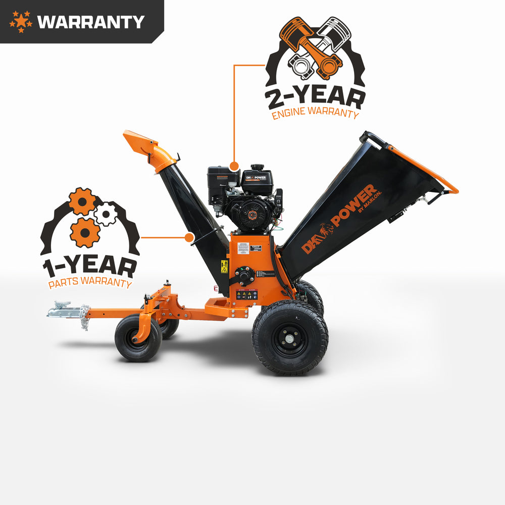 DK2 Power Kinetic Chipper — 6.25in. Capacity, 19.5 HP 500cc OHV Engine, Electric Start, Model# OPC566E-V2