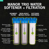 NuvoH2O 711248 Water Softener plus Sediment and Iron Filter Manor Trio System Salt-Free for Homes Over 1,500 Sq. Ft. New