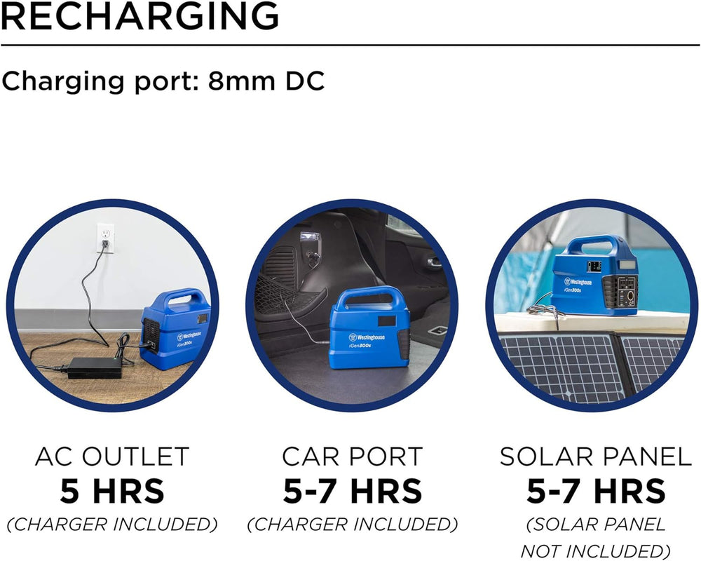Westinghouse iGen300s Portable Power Station 300W 296Wh New