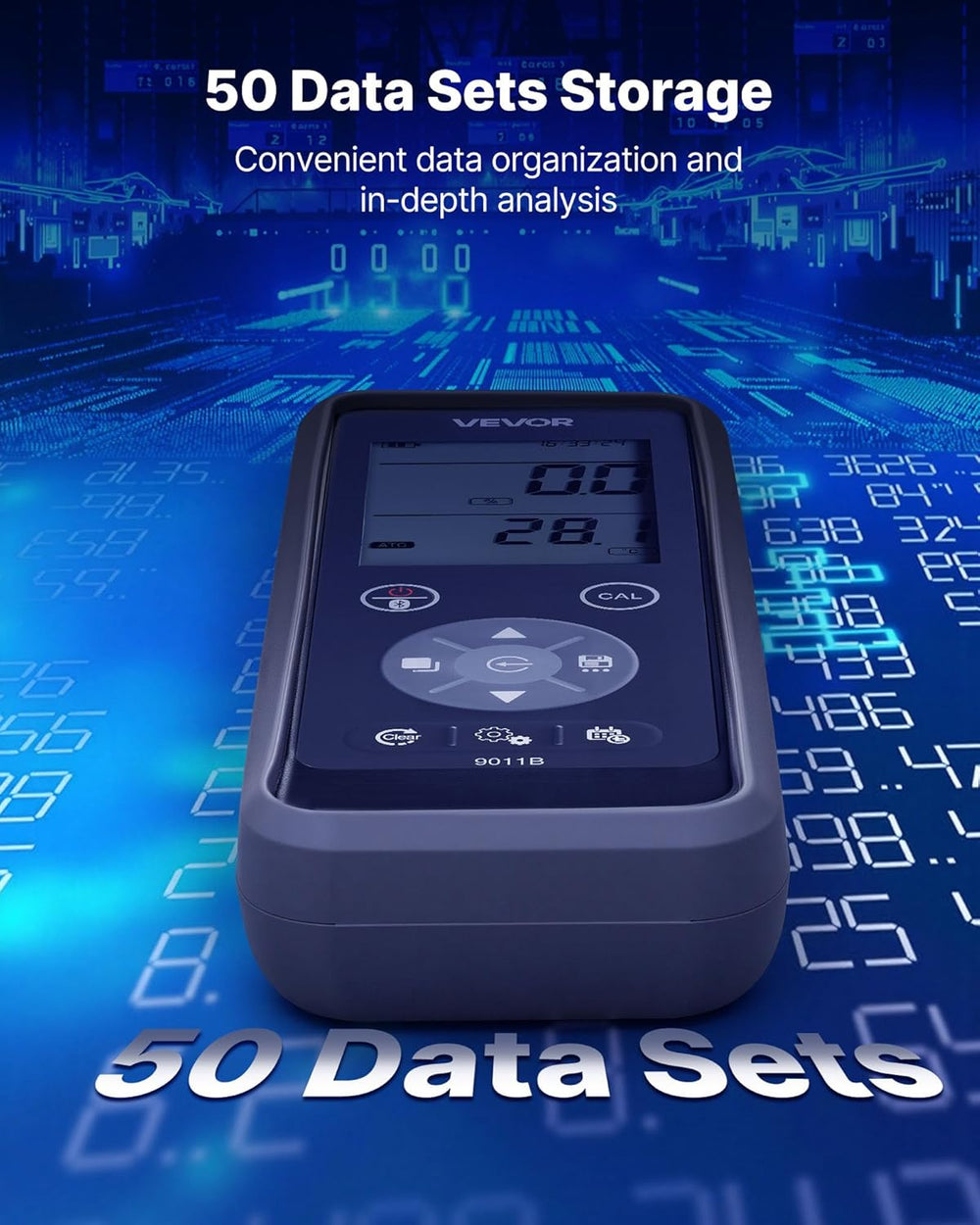 Vevor Dissolved Oxygen Tester Kit 0-50 mg/L with 13.1' Electrode Cable New