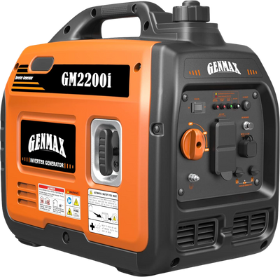 GENMAX GM2200i 20 Amp 1800W/2200W Gas Inverter Generator with CO Detect Parallel Ready New