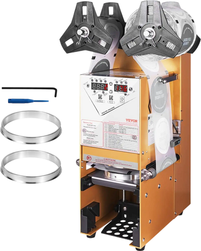 Vevor Automatic Cup Sealing Machine 500-650 Cups/H for 190mm Tall 90/95mm Cup New