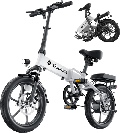 isinwheel U3 Folding Electric Bike 500W 36V 19 MPH 45 Mile Range New