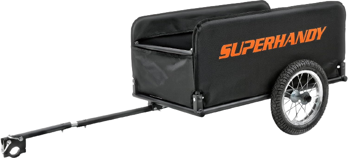 Super Handy GUT157 Foldable Follow Behind Wagon 155 lbs Capacity Compatible with GUT112/GUT140/GUT142/G Mobility Scooters New