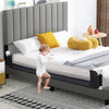 71-Inch Foldable Bed Rail Swing Down Baby Bed Guard Rail with Adjustable Safety Strap-Blue - Gallery View 1 of 10