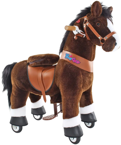 PonyCycle Ux321 Ride On Horse Chocolate Small New
