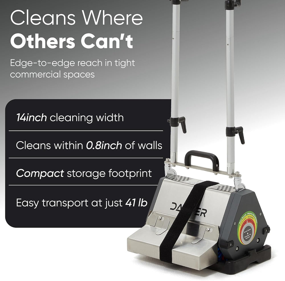 Dapper Supply Floor Cleaning Machine 14" Counter-Rotating Brush for Carpet & Hard Floor New