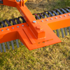 84" Landscape Rake with Bolt-On Wheels & 42 Tines 3 Point Hitch Tractor Attachment,  LR84W