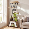 73 Inch Multi-level Cat Tree for Indoor Cats with Elevated Perch and Large Condo-Green - Gallery View 1 of 10