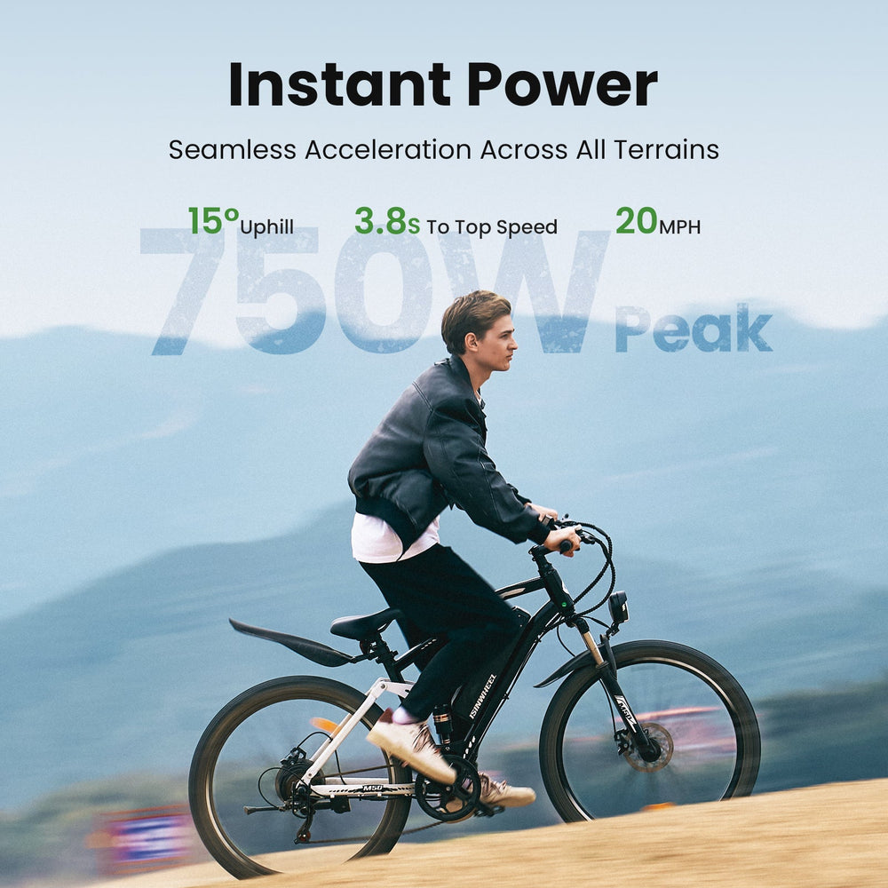 isinwheel M50 Mountain Ebike - 750W Max Power