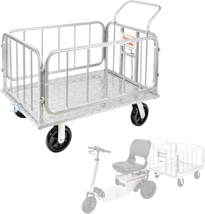 Super Handy GUO099 Cargo Trailer Utility Cart 1200 lbs Capacity with Hitch 8