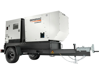Generac Magnum Mobile Generator 100kVA 80kW Diesel John Deere Engine Towable MDG100DF4 New