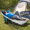 75 x 27.5 Inch Camping Cot Pads with Soft and Breathable Crystal Velvet-Gray - Gallery View 1 of 5