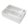 Empava Cold bath 55.12-in x 78.74-in White Acrylic Rectangle Alcove Whirlpool Tub with Drain ( Reversible Drain )