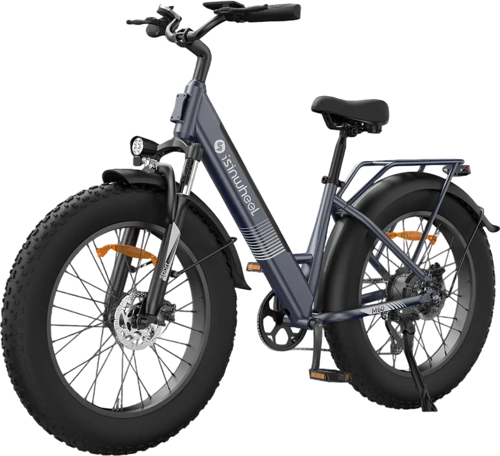 Isinwheel M60 Electric Bike All-Terrain 70 Mile Range 28 MPH 1500W New