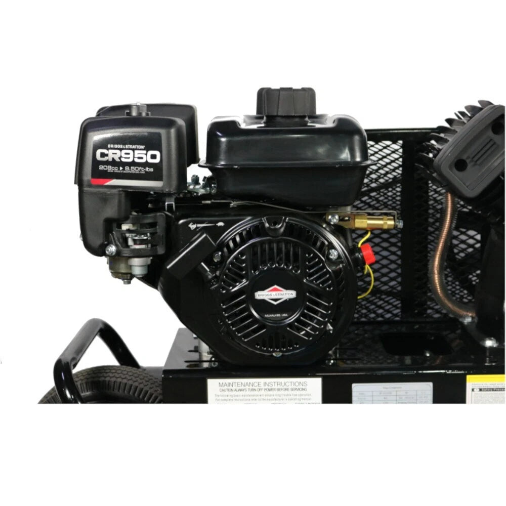 Mega Compressor MP-6510GBS Air Compressor Twin Tank 10 Gallon 6.5 HP 150 PSI Briggs & Stratton New