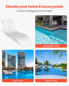 Vevor Lounge Chairs 2 PCS In-Pool Chaise Ergonomic Design 440.9 Lbs Capacity New
