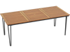 79 Inch 8-Person Outdoor Dining Table with 1.9 Inch Umbrella Hole
