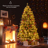 7 Feet Artificial Xmas Tree Hinged with 11 Lighting Modes and Remote Control-7 ft - Gallery View 1 of 10