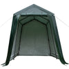 Outdoor carport shed with waterproof ripstop cover, 7 x 12 ft, featuring a sturdy steel frame and removable door for.