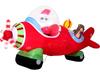 7.2 Feet Christmas Inflatables Airplane with Gift Boxes and Built-in LED Lights