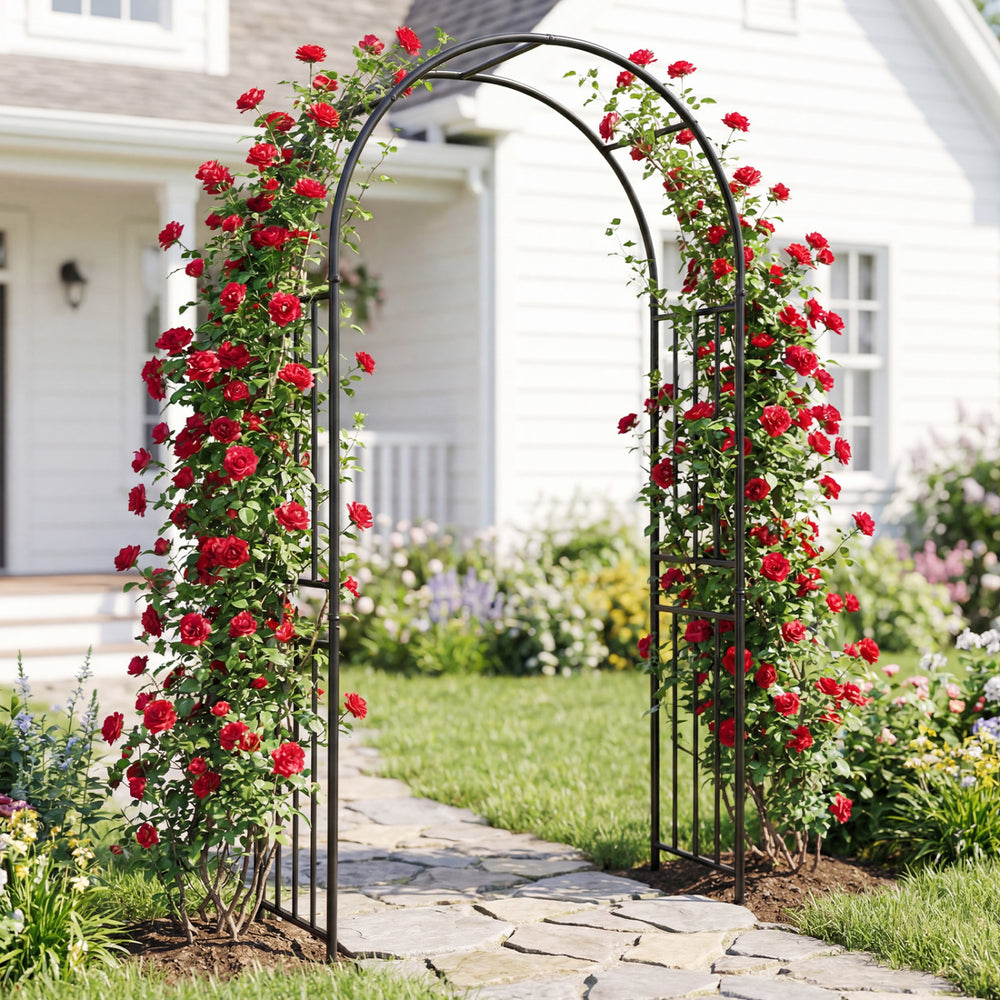 7.2 Feet Garden Decoration Climbing Plants Arch - Gallery View 1 of 10