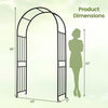7.2 Feet Garden Decoration Climbing Plants Arch - Gallery View 5 of 10