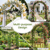 7.2 Feet Garden Decoration Climbing Plants Arch - Gallery View 9 of 10
