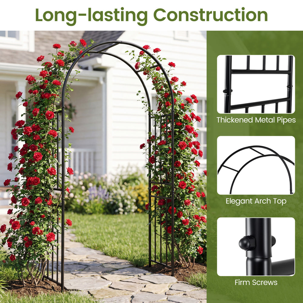 7.2 Feet Garden Decoration Climbing Plants Arch - Gallery View 10 of 10