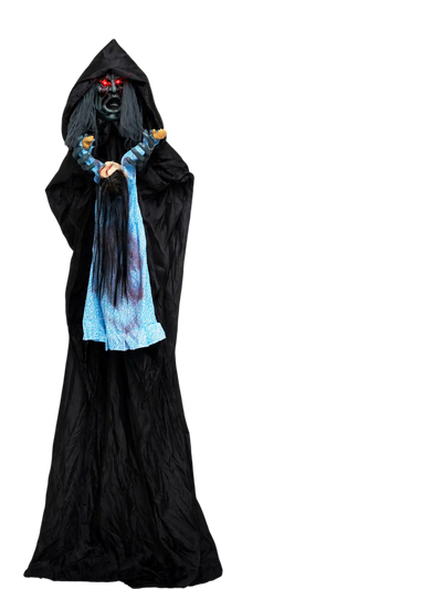 Costway 7.2' Animated Halloween Soul Sucker Decoration Lowering Head 29007412 New