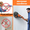 Electric foldable drywall sander with 750W motor, adjustable speeds, and automatic vacuum for a dust-free workspace.