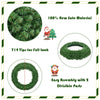 48-inch pre-lit cordless artificial Christmas wreath with 200 LED lights, featuring 714 tips for a lush look, ideal for.