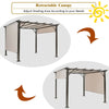 16' x 4' 2 Pieces Universal Replacement Canopy for Pergola Structure Sun Awning - Gallery View 7 of 9