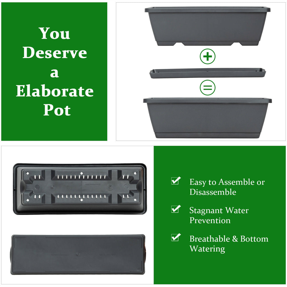 5-tier raised garden bed made of durable PP material with drainage system, perfect for growing flowers and vegetables.