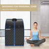 Portable Personal Steam Sauna Spa with 3L Blast-proof Steamer Chair-Black - Gallery View 1 of 12